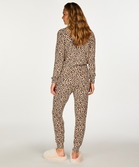 Hose Brushed Jersey, Beige