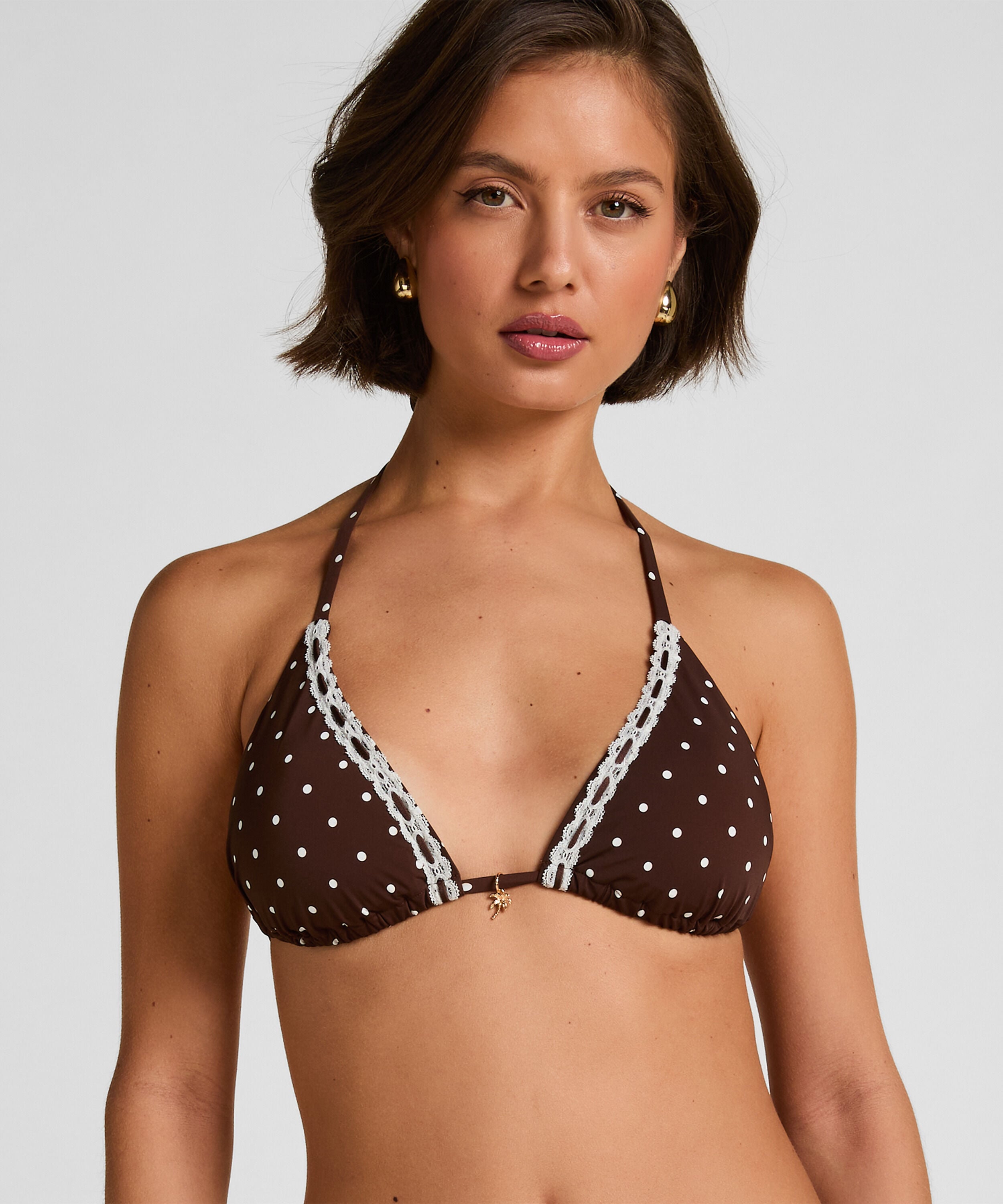 Triangel-Bikini-Oberteil Algarve, Braun Triangel-Bikini-Oberteil Algarve, Braun