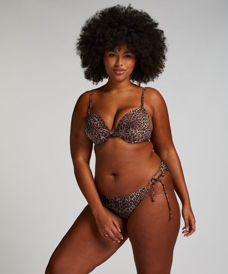 Haut de bikini push-up Cannes, Marron