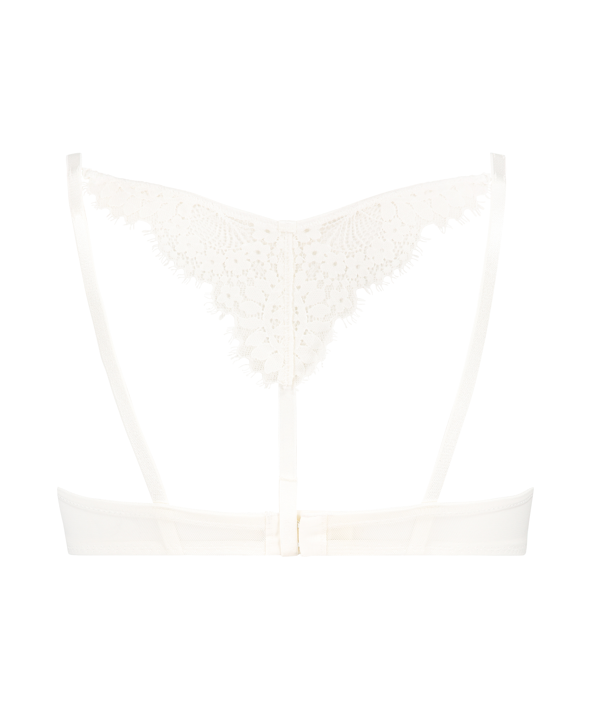 Soutien-gorge rembourr&eacute; &agrave; armatures Leyla, Blanc, main