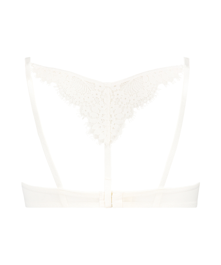 Soutien-gorge rembourr&eacute; &agrave; armatures Leyla, Blanc