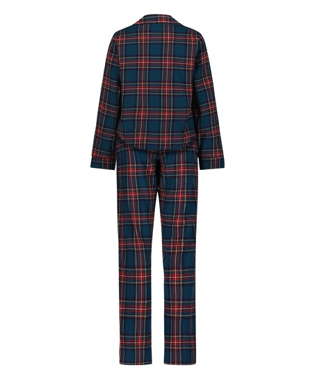 Pyjamaset Twill, Blau