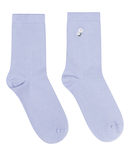 Crew-Socken aus Modal, Blau