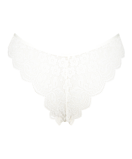 High leg Brazilian, Weiß