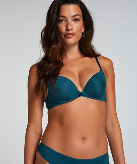 Vorgeformter B&uuml;gel-BH Plunge, Blau