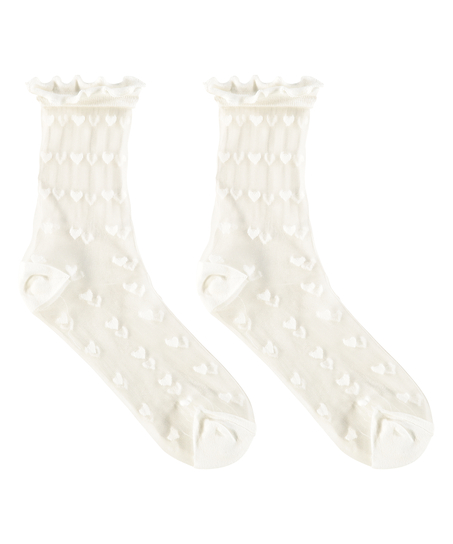 1 Paar Socken, Wei&szlig;