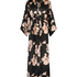 Kimono Satin Bloom, Noir