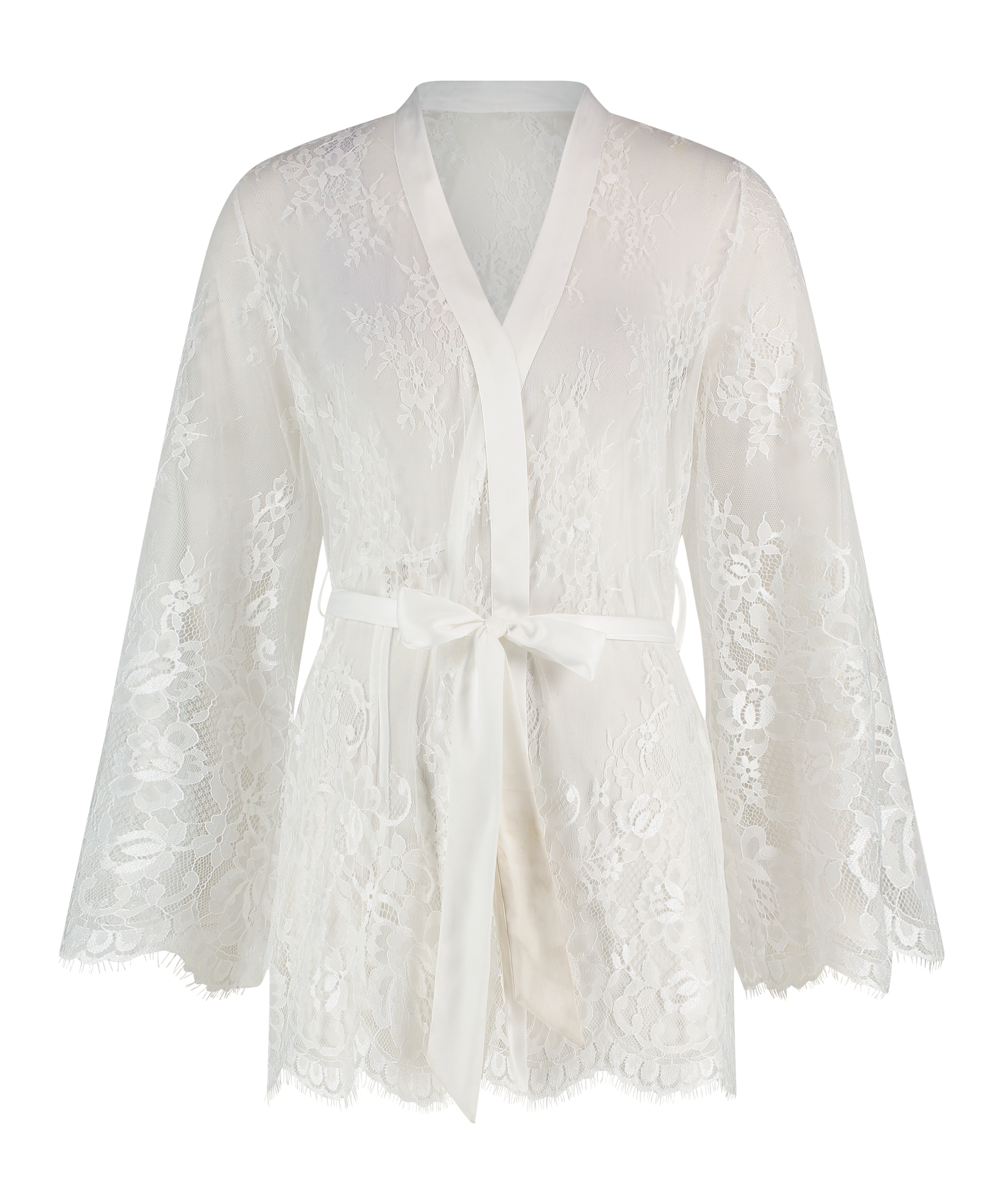 Kimono Lace Isabelle, Blanc, main