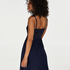 Slipdress Modal Lace mit Spitze, Blau