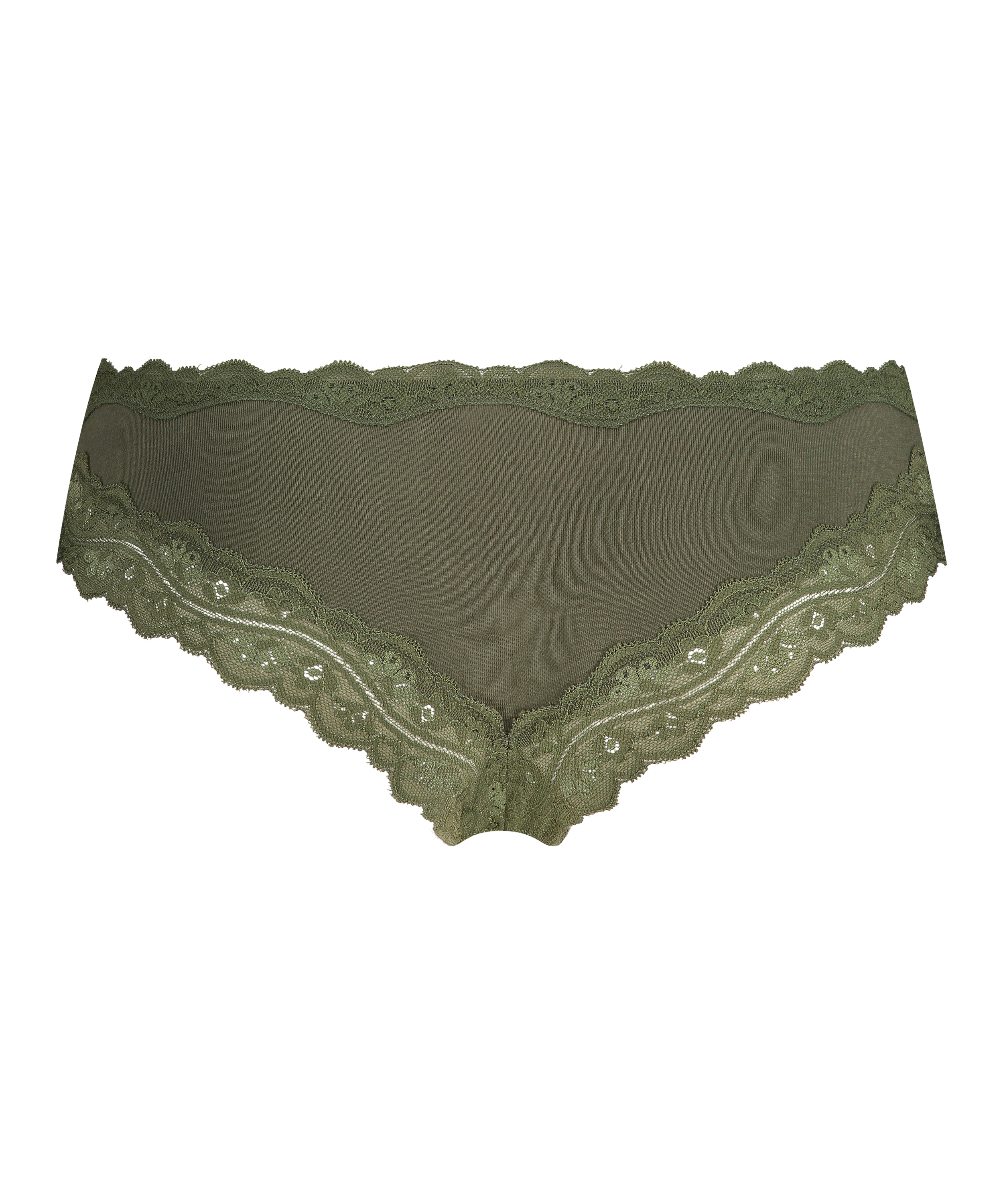 Slip br&eacute;silien coton, Vert, main