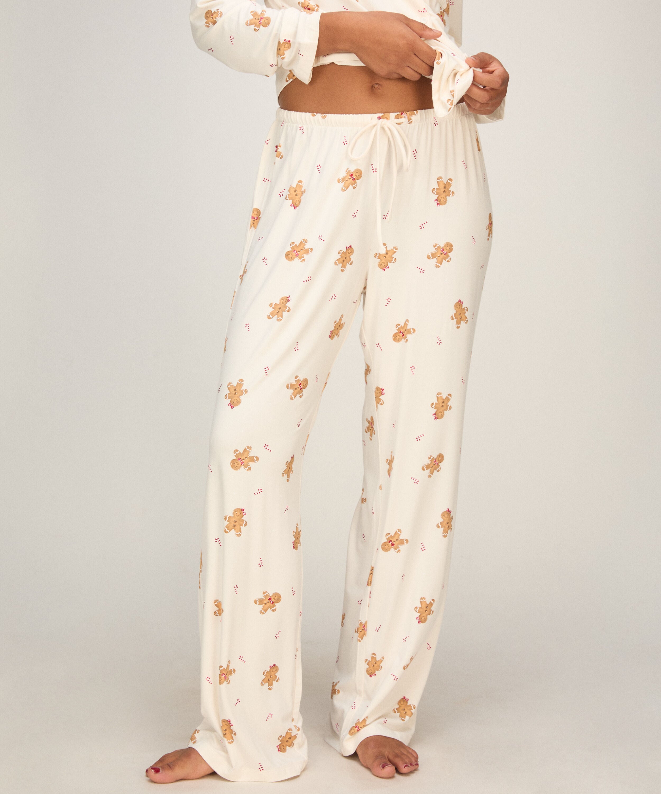 Pantalon Jersey Essential, Blanc