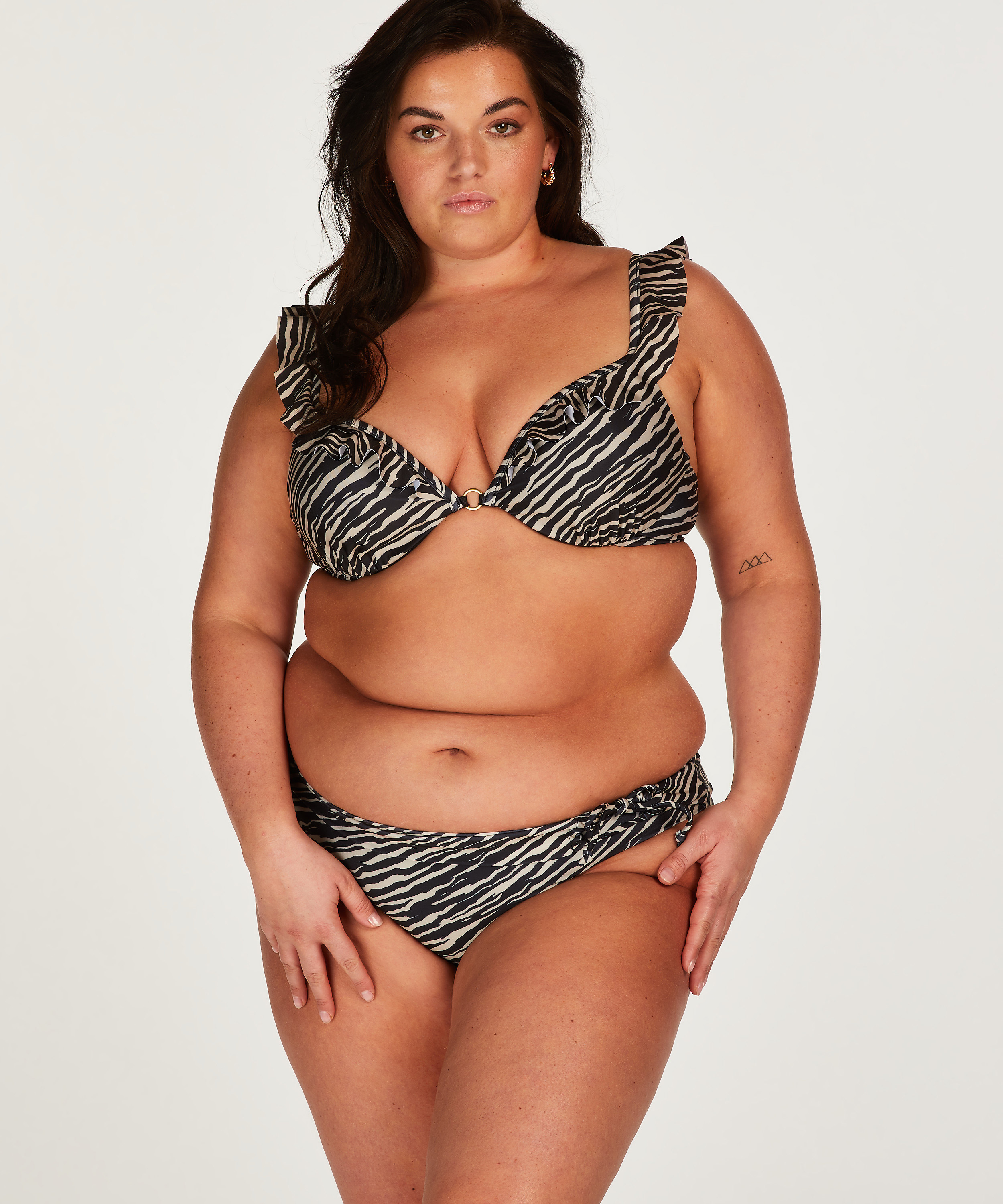Bikini Slip Rio Zebra, Braun, main