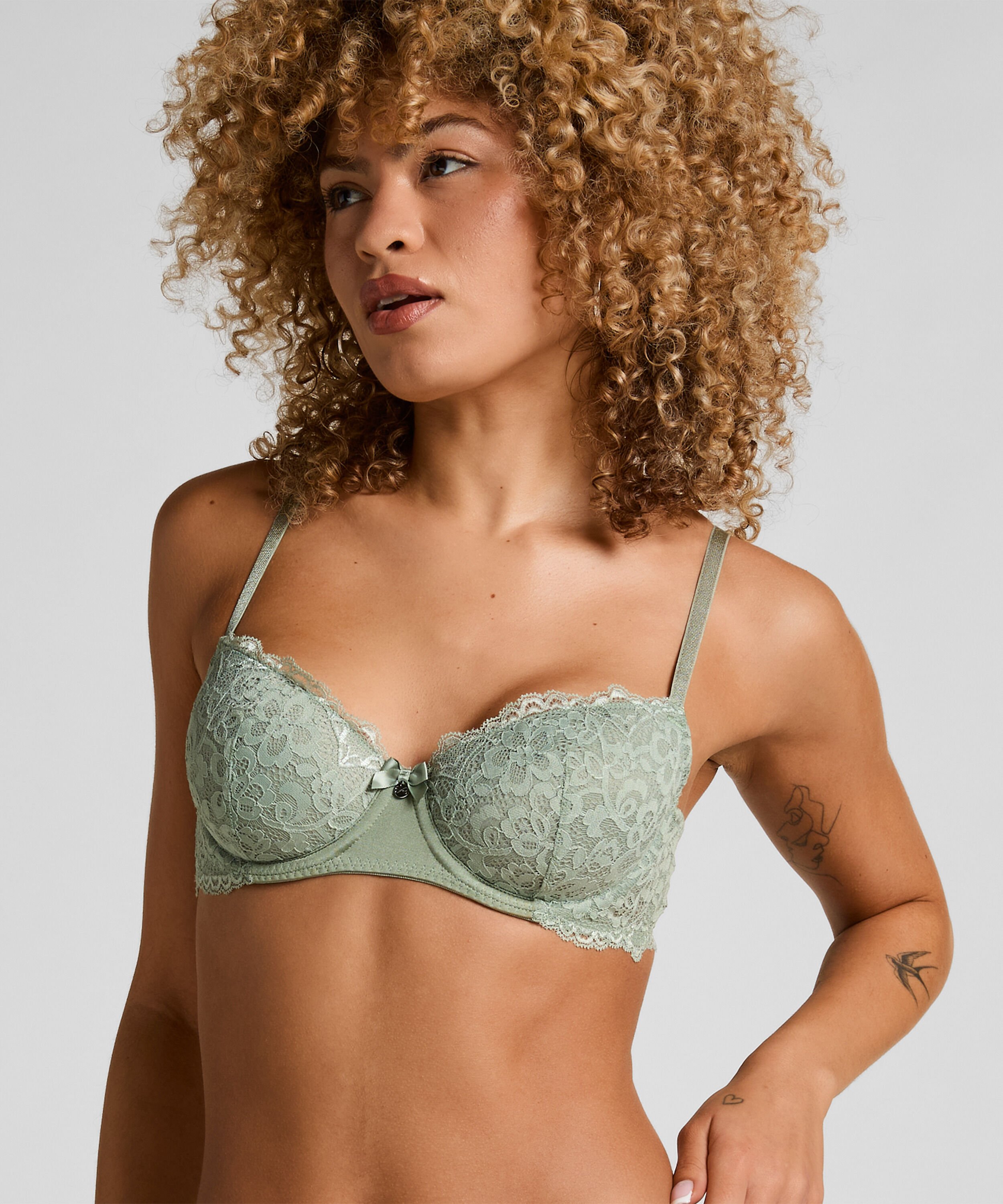 Soutien-gorge à armatures préformé Marine, Vert