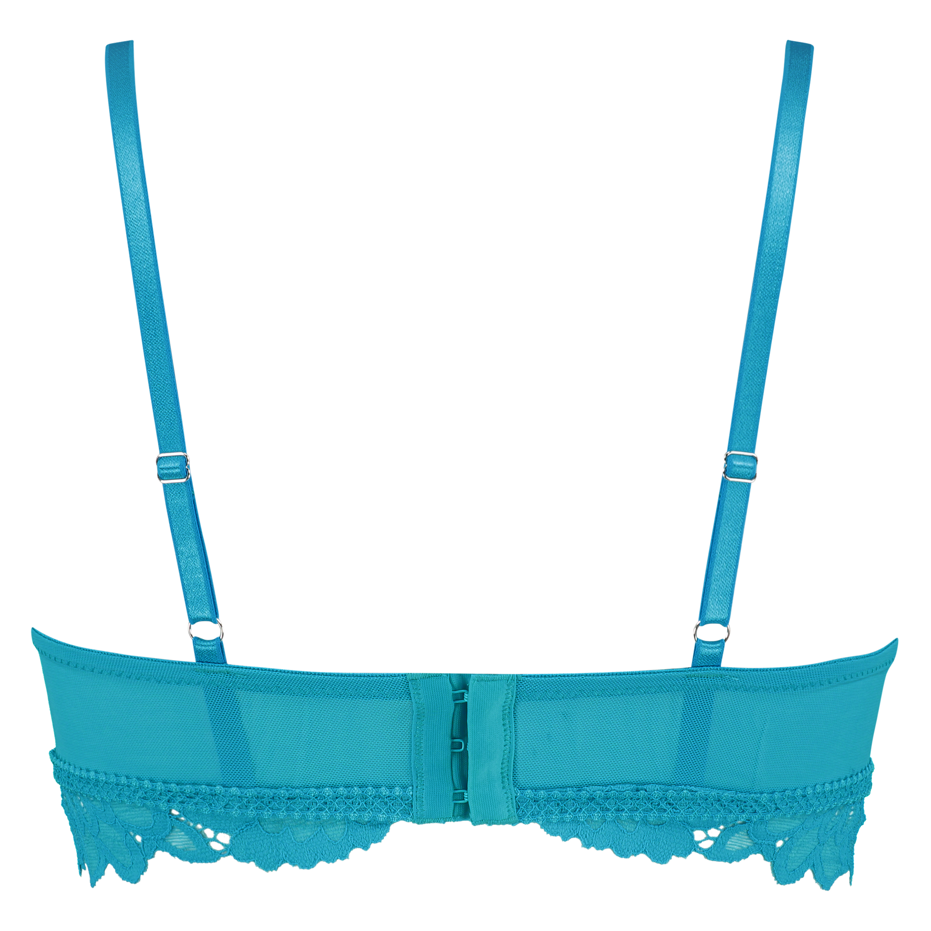 Soutien-gorge pr&eacute;form&eacute; sans armatures longline Shiloh, Bleu, main