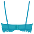 Soutien-gorge pr&eacute;form&eacute; sans armatures longline Shiloh, Bleu