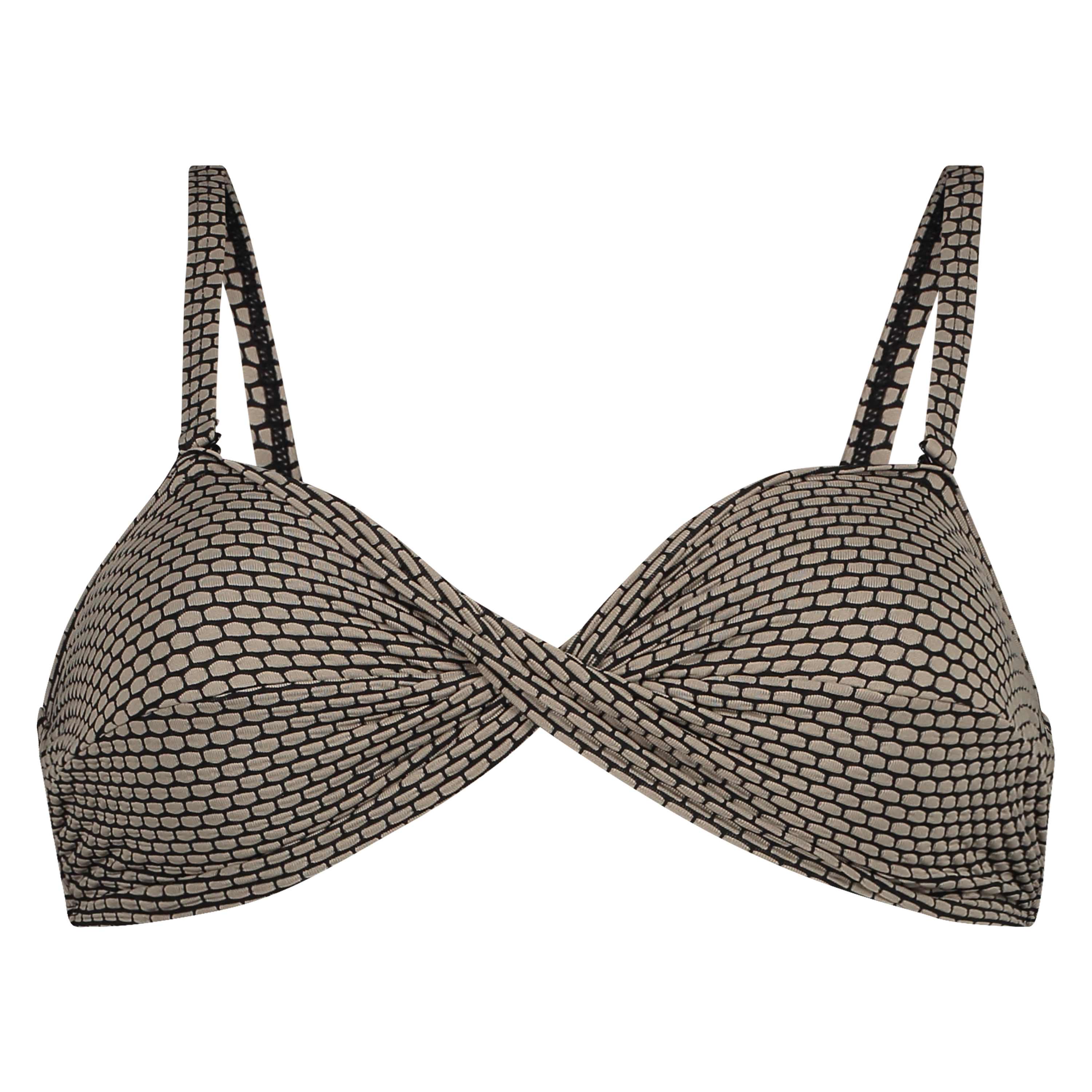 Bandeau Bikinioberteil Fango, Braun, main