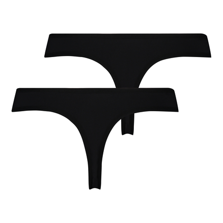 2er-Pack String Kim micro, Schwarz