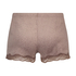 Shorts Velours Lace, Braun