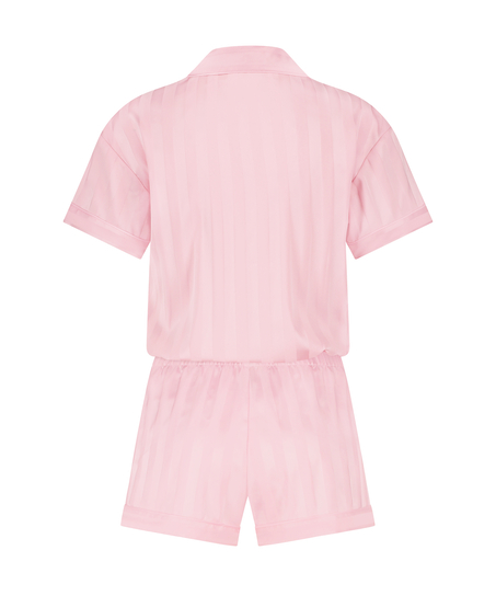 Ensemble de pyjama Satin, Rose