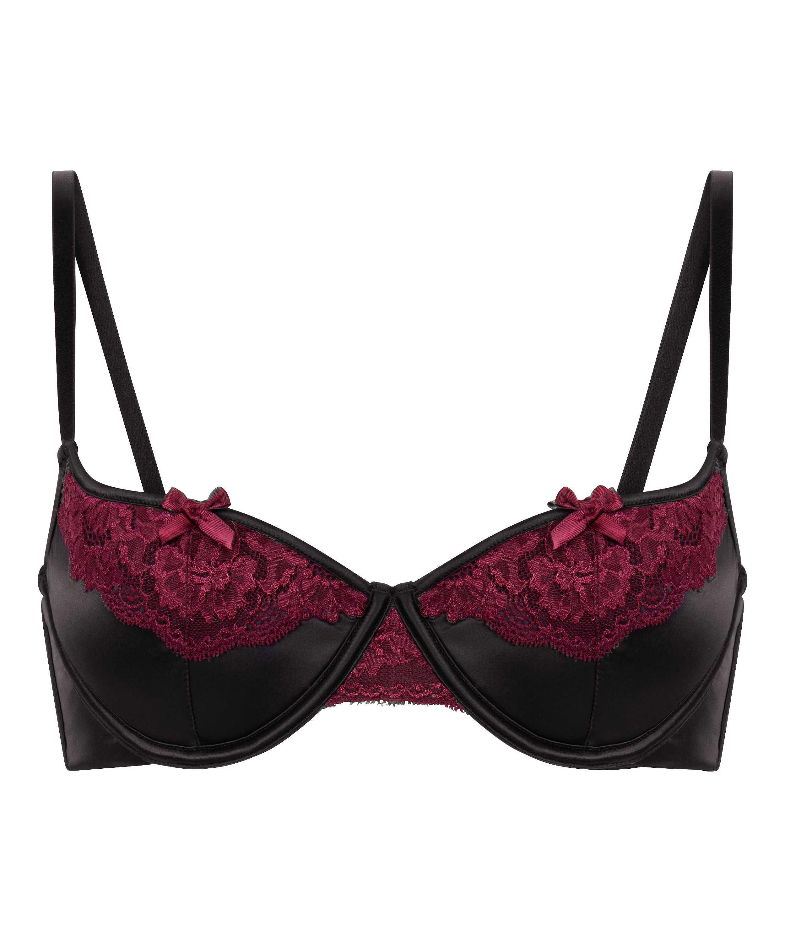 Soutien-gorge &agrave; armatures rembourr&eacute; Ambra, Noir