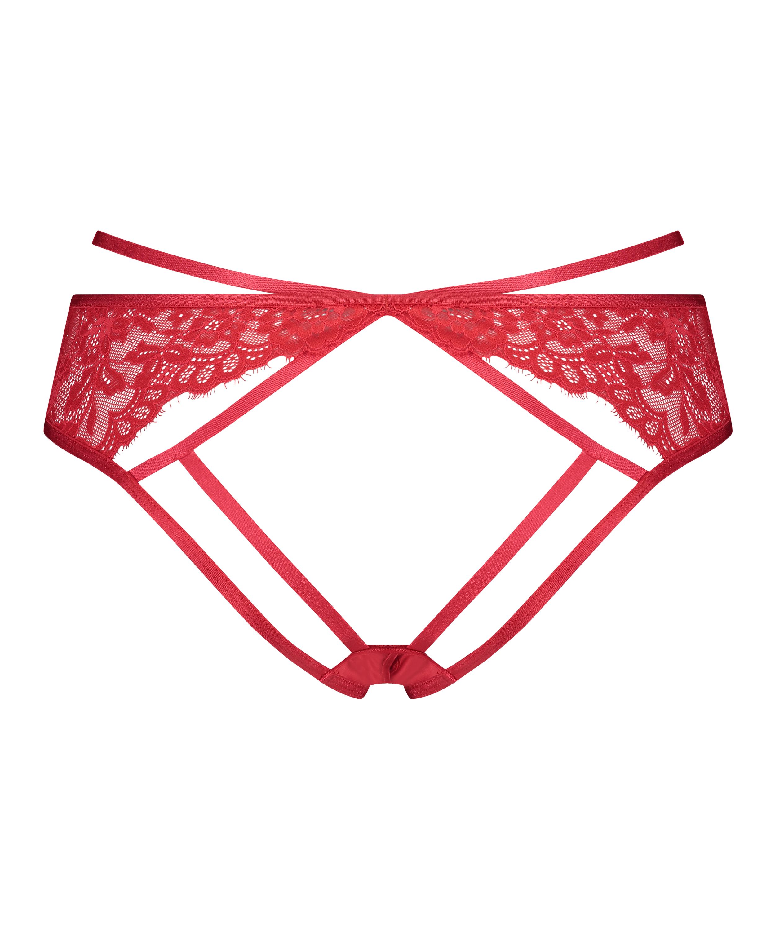 Entrejambe ouverte br&eacute;silienne Iggy, Rouge, main