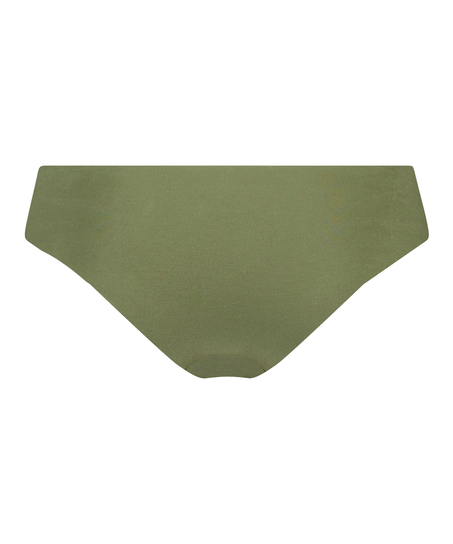 Slip brésilien invisible en coton, Vert