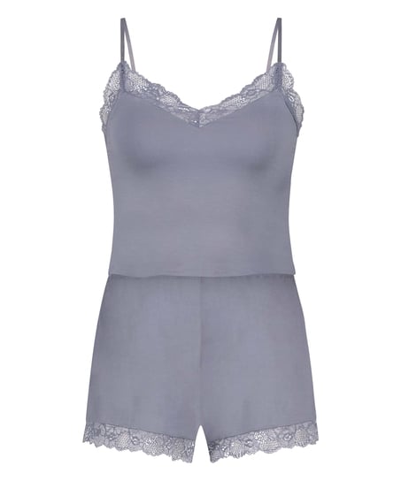 Kurzes Pyjama-Set Cami, Lila