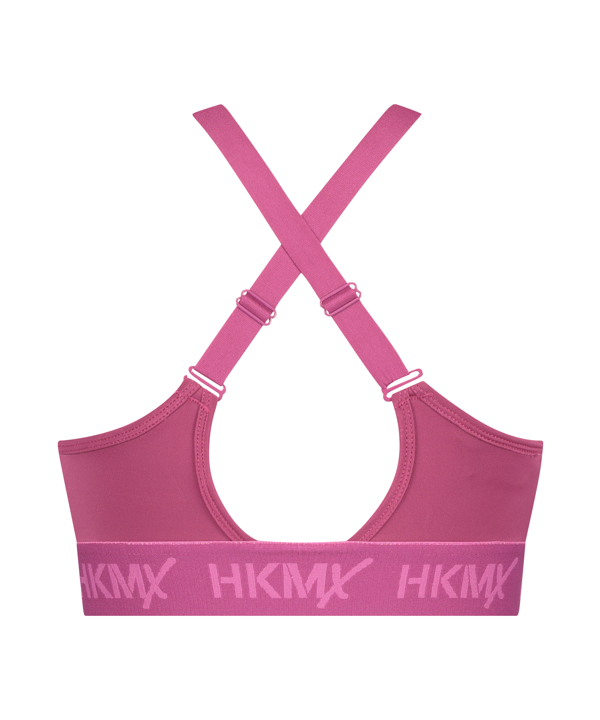 HKMX Soutien-gorge de sport The Crop Logo Level 1, Rose, main