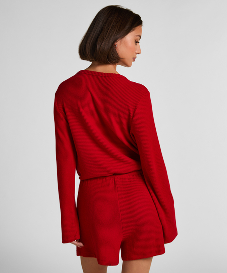 Short-Onesie Jersey Rib, Rot