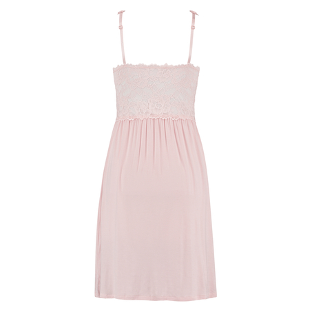 Slipdress Modal Lace mit Spitze, Rose