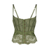 Bustier rembourr&eacute; &agrave; armatures Amelia, Vert
