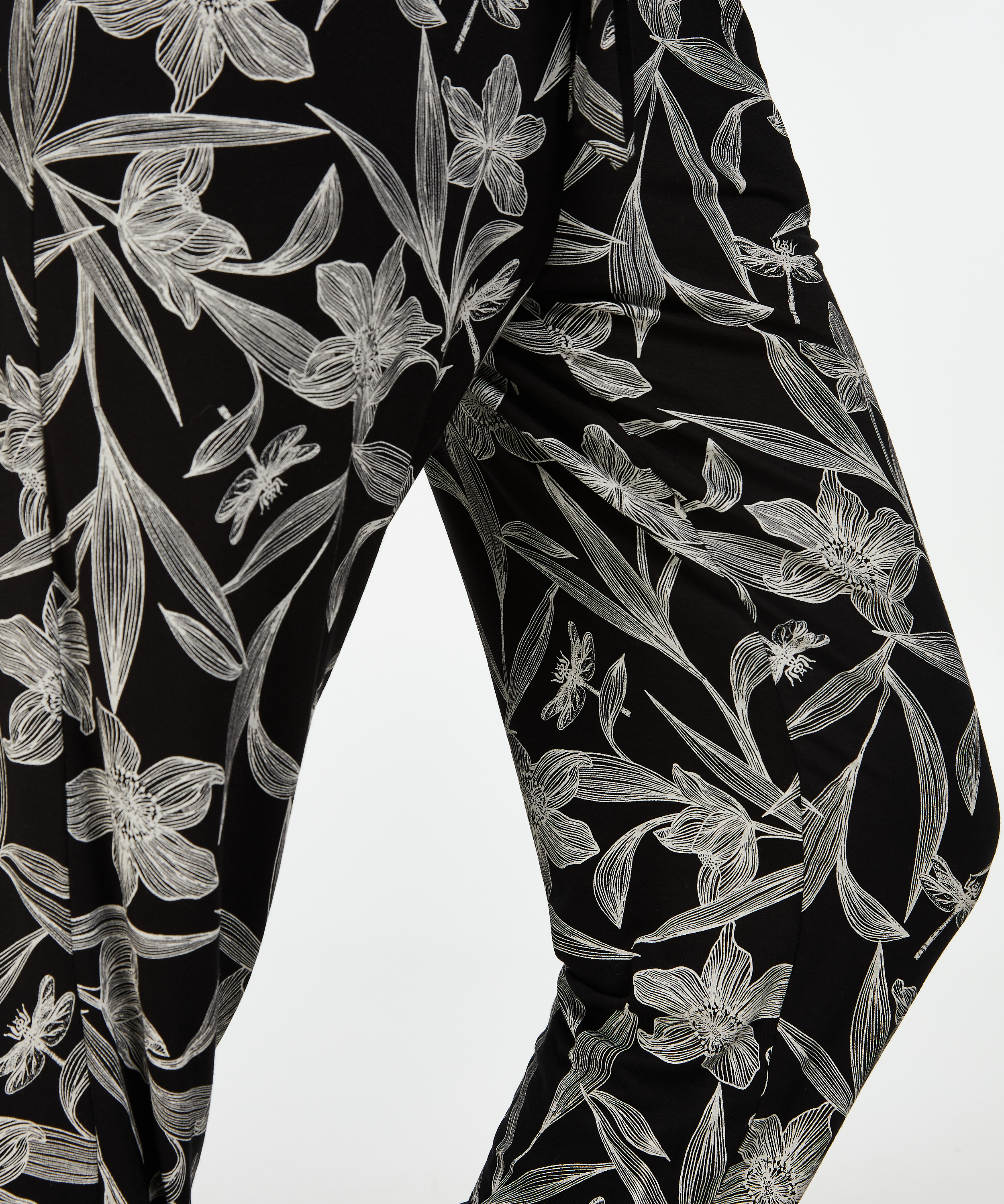 Pyjamahose Jersey, Schwarz, main