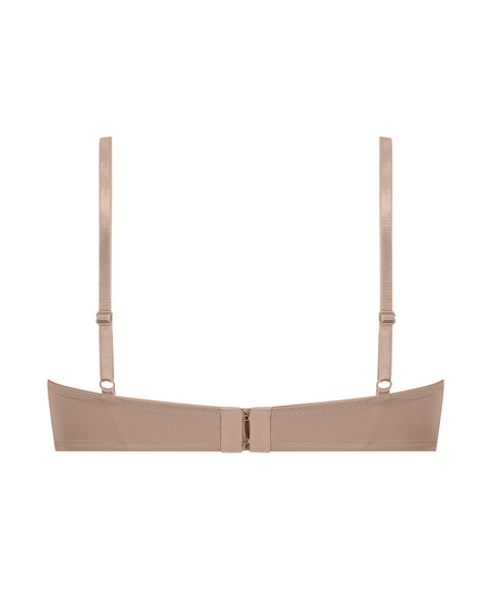 Unwattierter Longline-Bügel-BH Anya, Braun