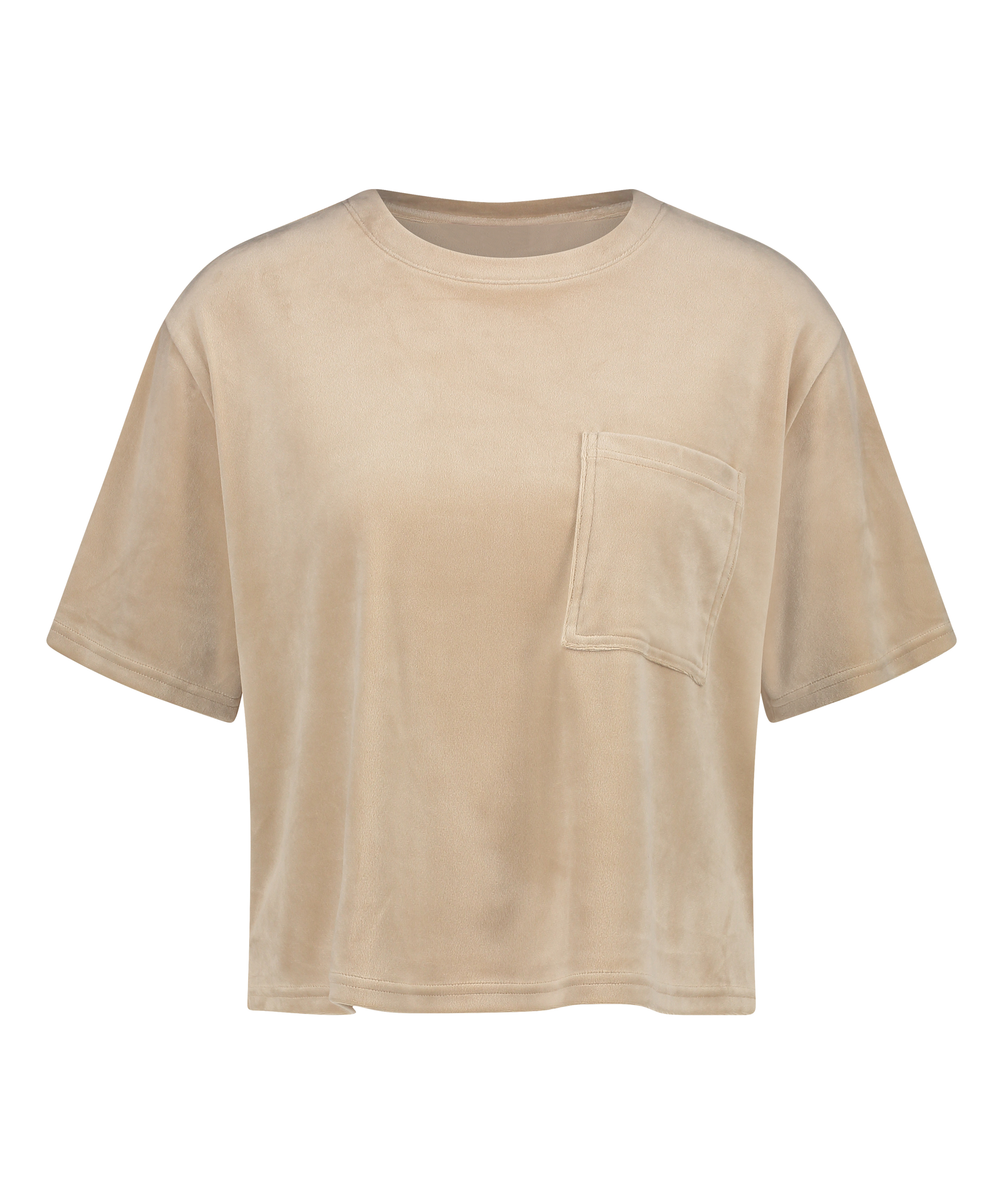 Top Velours Pocket, Beige, main