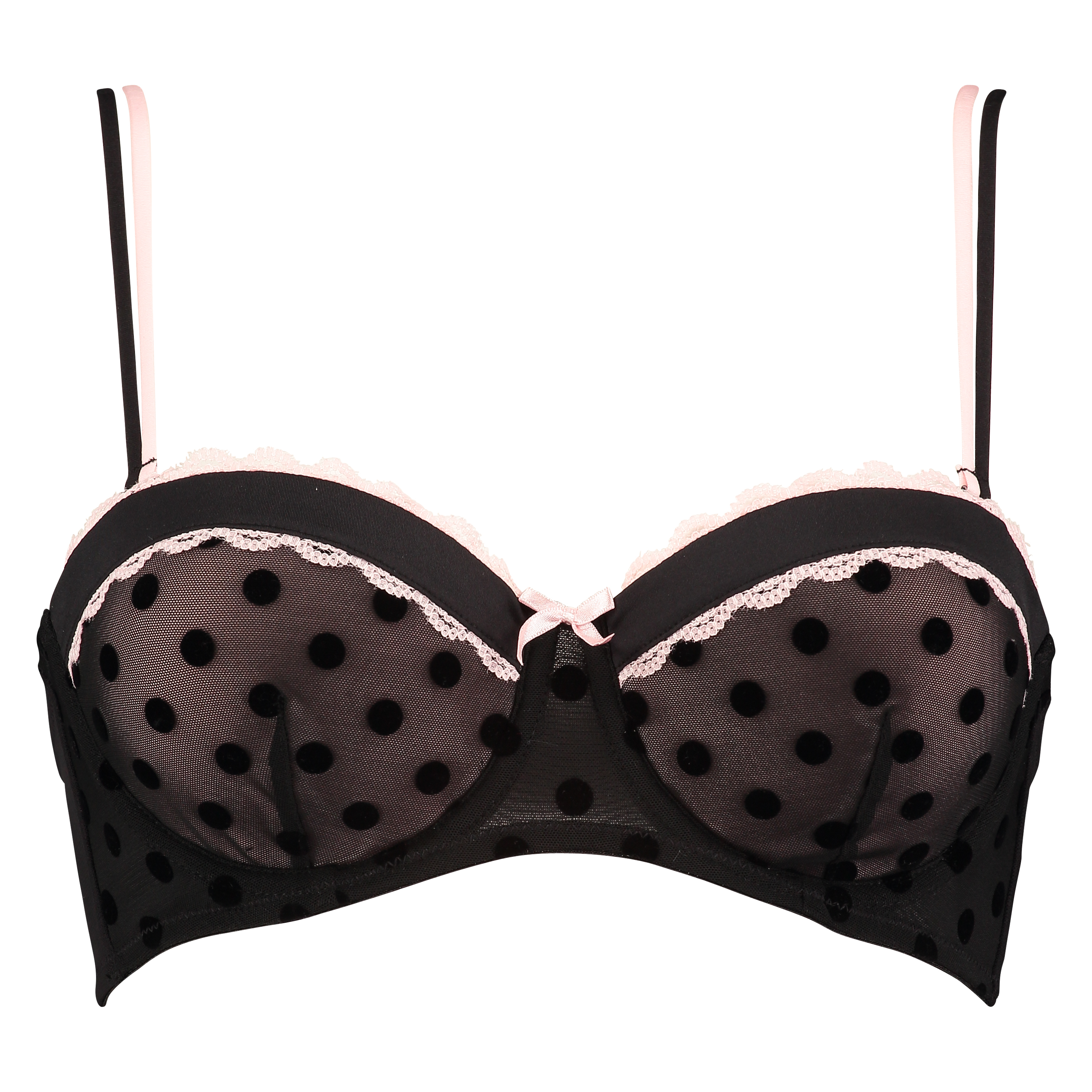 Padded underwired bra Kiara, Noir, main