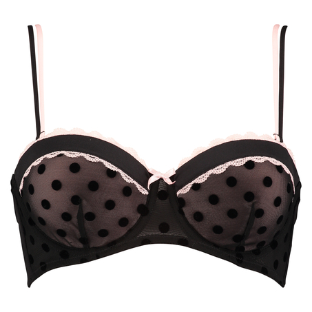 Padded underwired bra Kiara, Noir