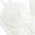 Soutien-gorge rembourré à armatures longline Zrika, Blanc