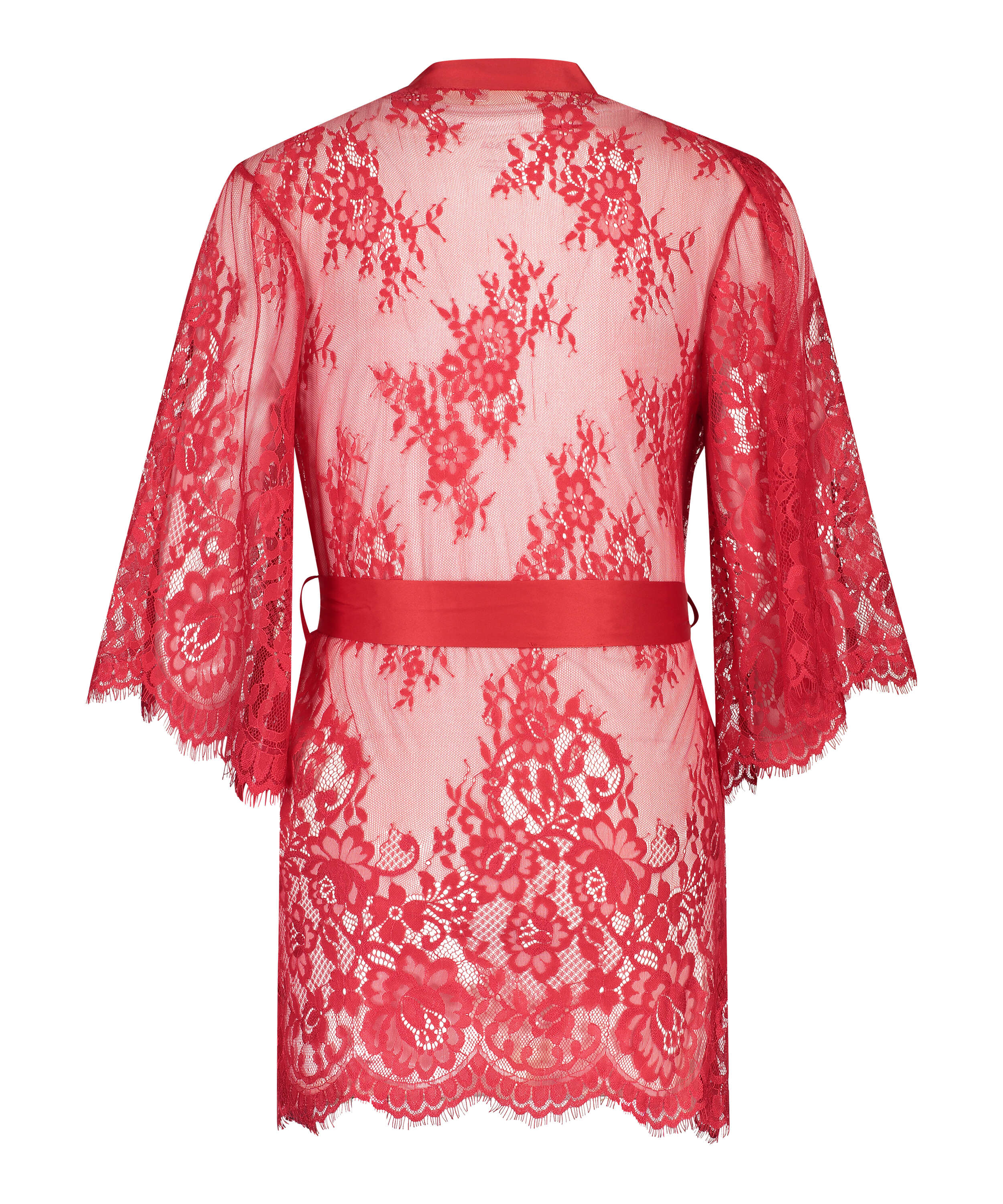 Kimono Lace Isabelle, Rouge, main