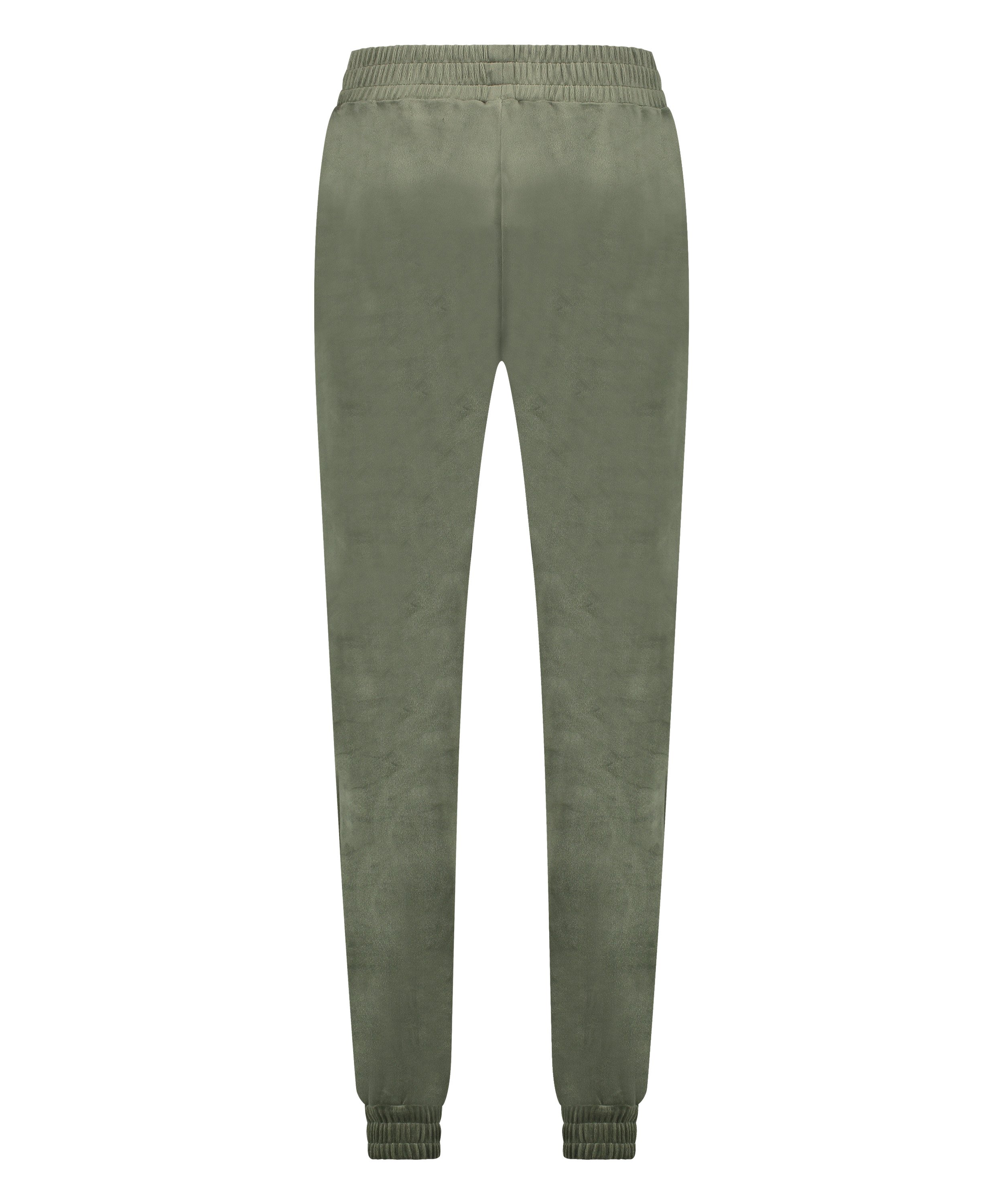 Pantalon Jogging Velours Pintuck, Vert, main