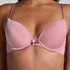 Soutien-gorge &agrave; armatures pr&eacute;form&eacute; Plunge, Rose