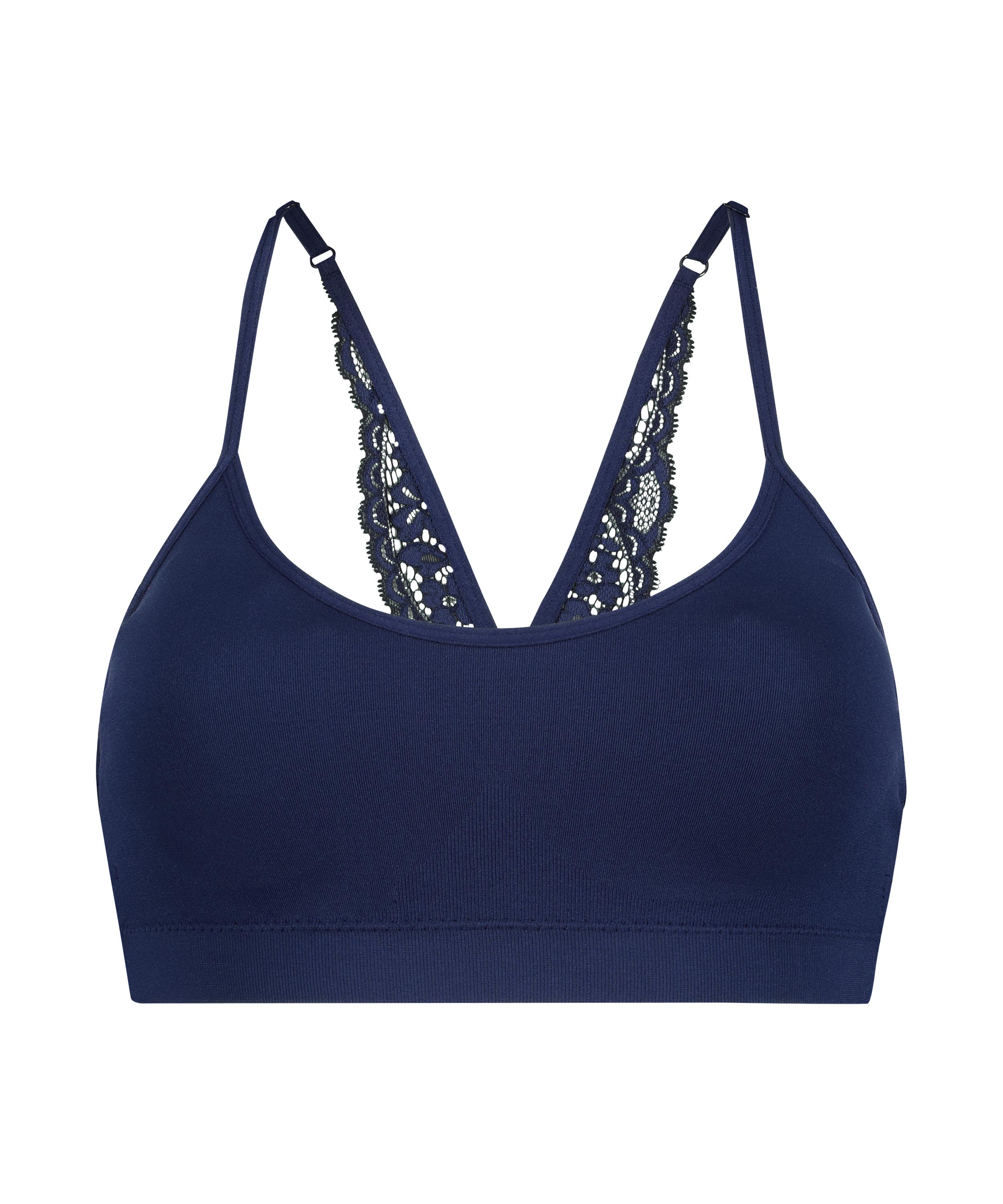 Nahtloser Bralette Rose, Blau, main