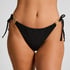 Tanga mit hohem Beinausschnitt Bahamas, Schwarz
