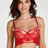 Soutien-gorge &agrave; armatures pr&eacute;form&eacute; longline Yves, Rouge