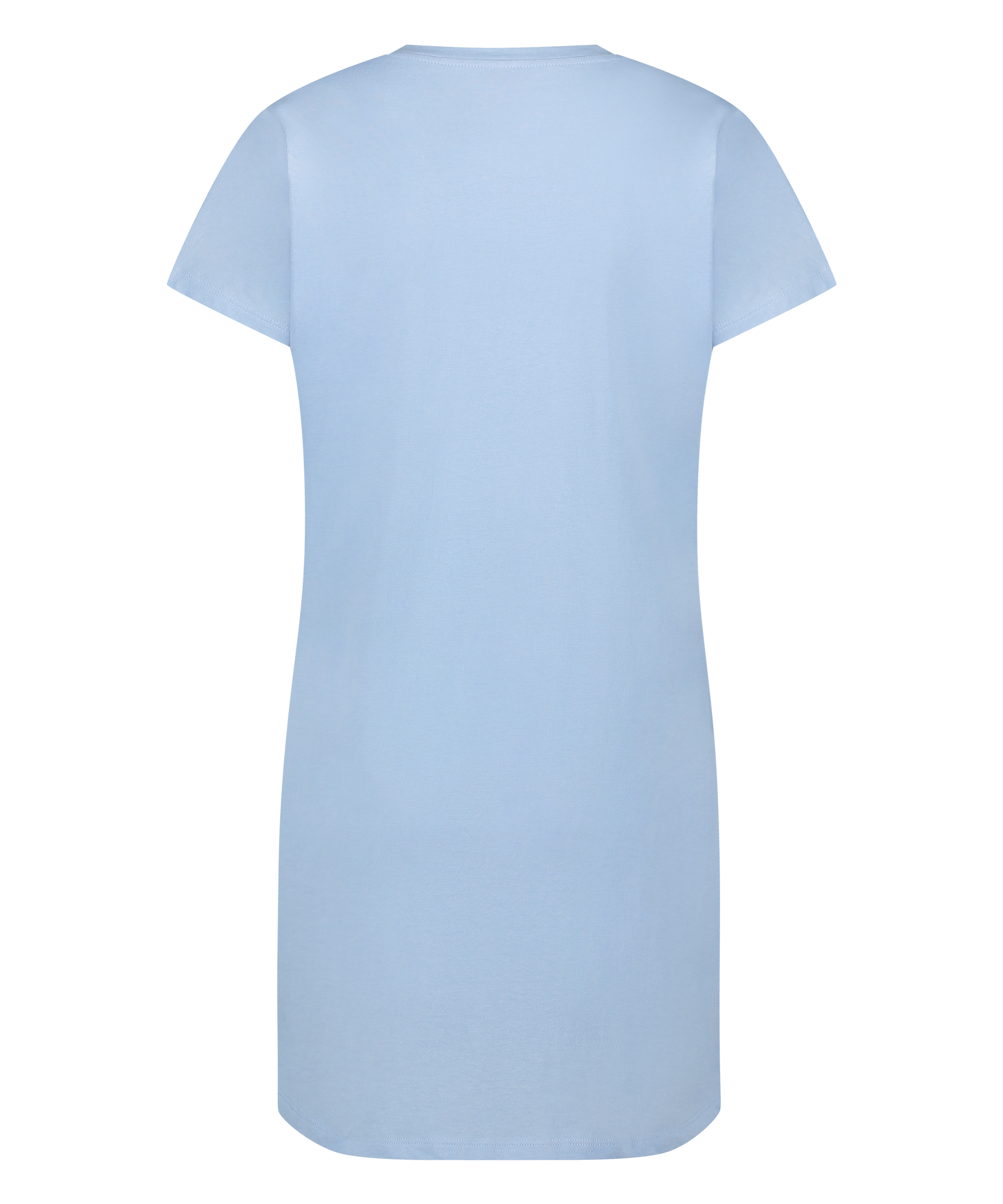 Nachthemd Rundhalsausschnitt, Blau, main