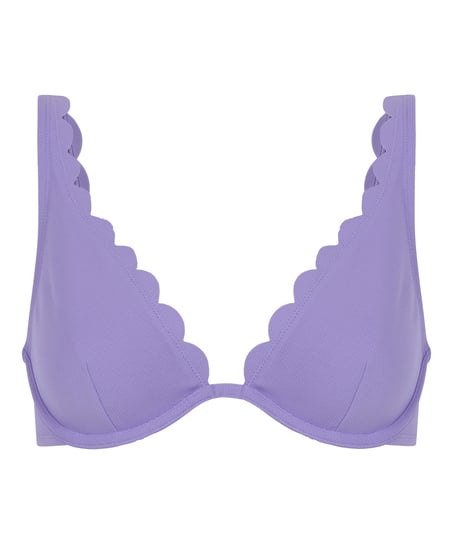 Haut de bikini à armatures non préformé Scallop, Violet