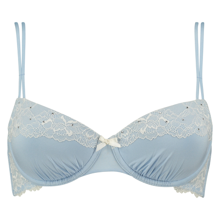 Padded underwired bra Angie, Bleu