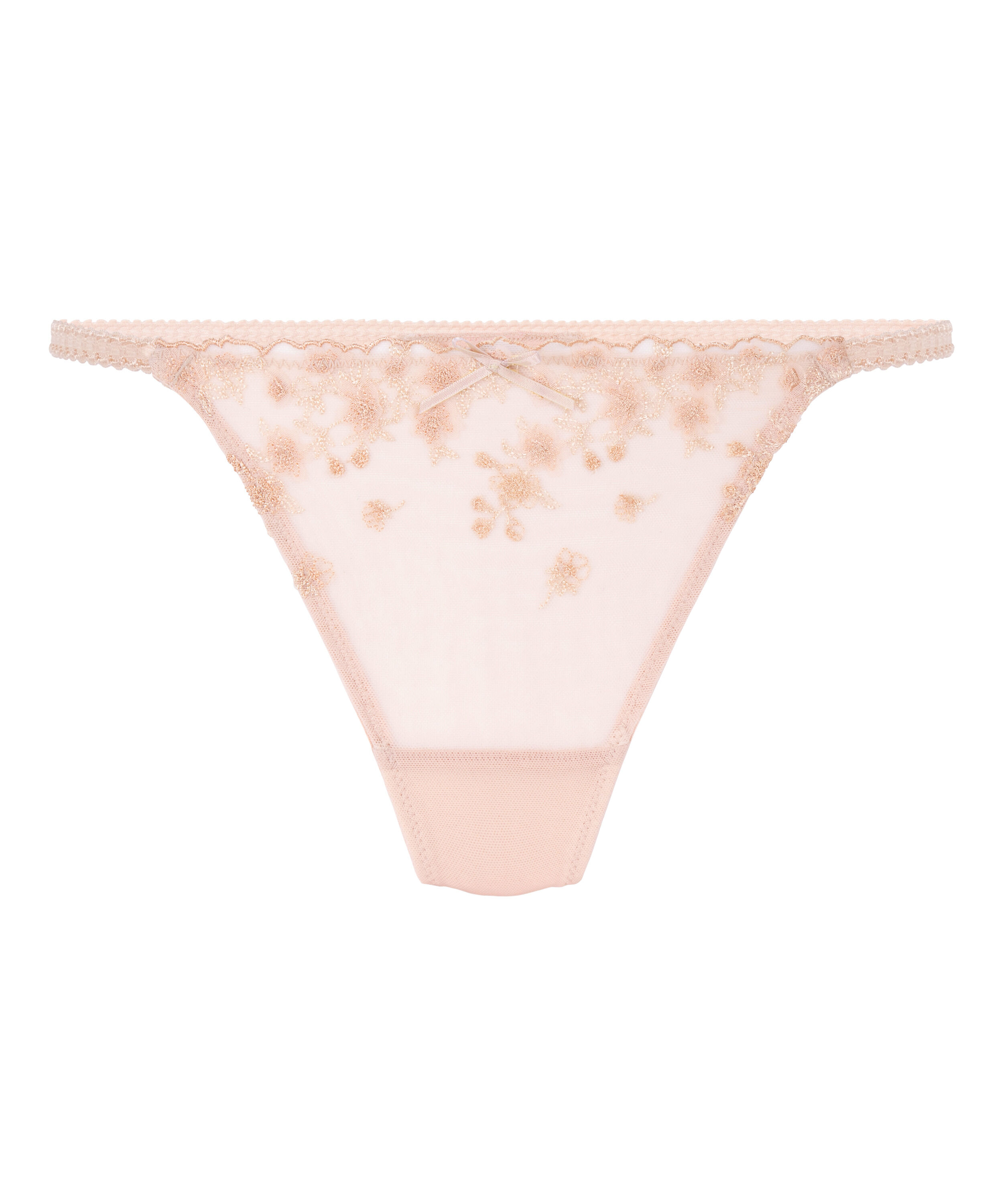 Chloe String mit hohem Bein, Rose