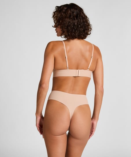 Triangel Bralette Smooth, Beige