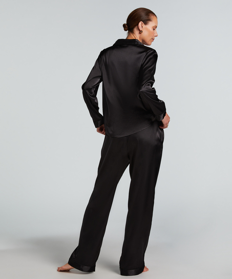 Pantalon Satin, Noir