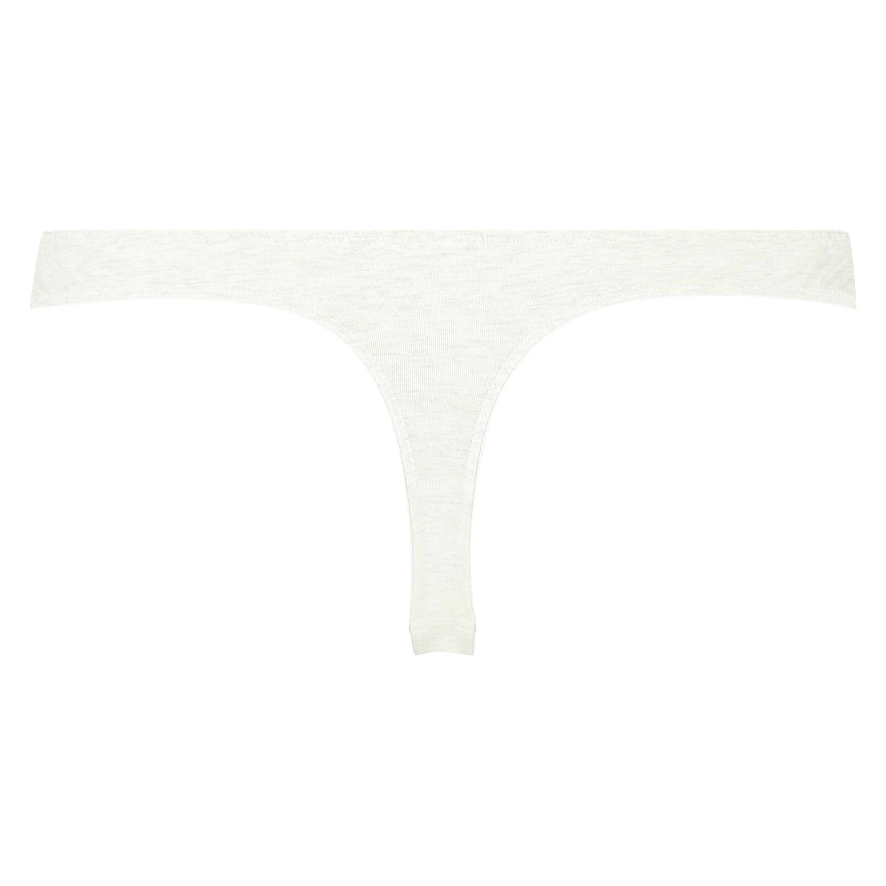 String Secret Dentelle Coton, Gris, main